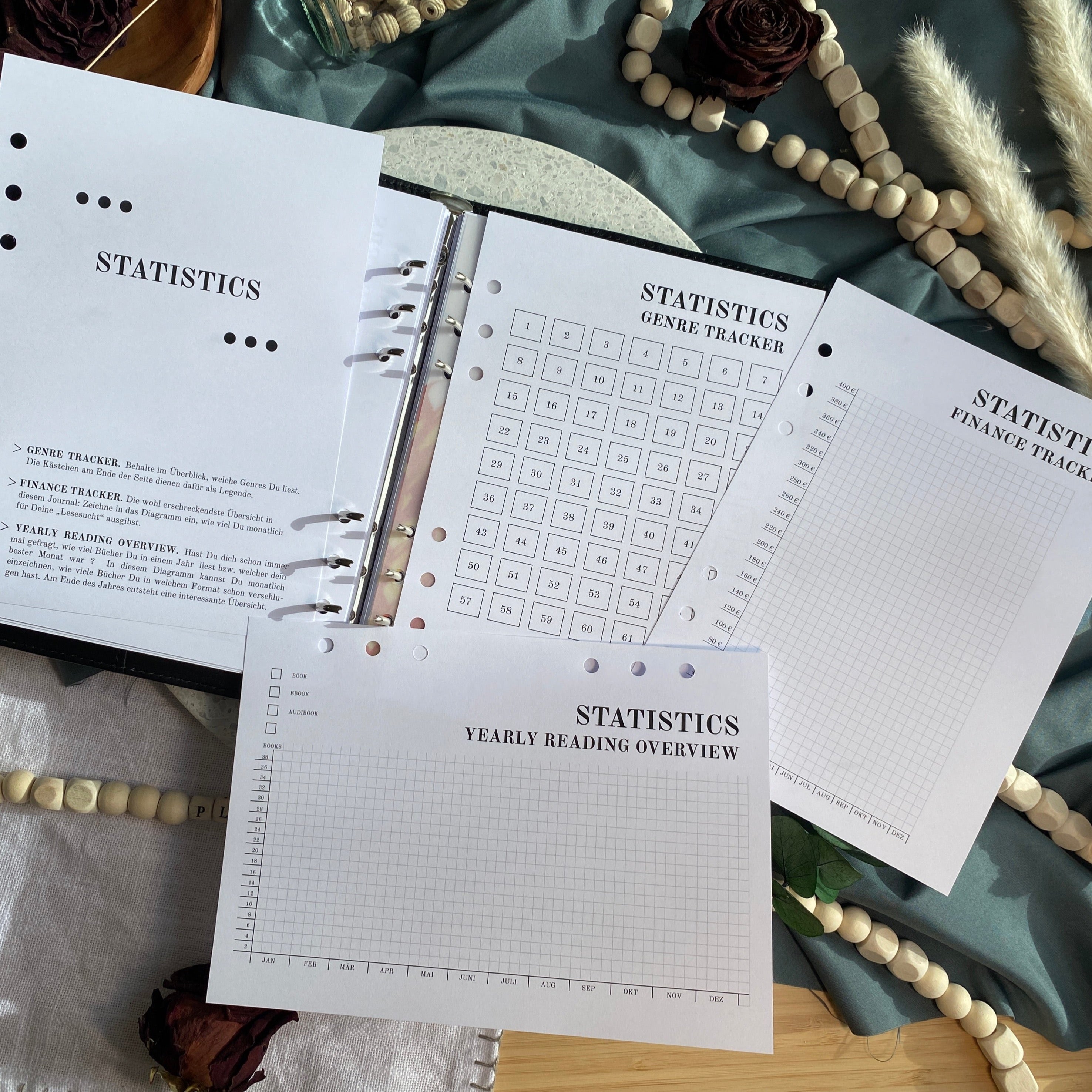 Einlagen Reading Journal