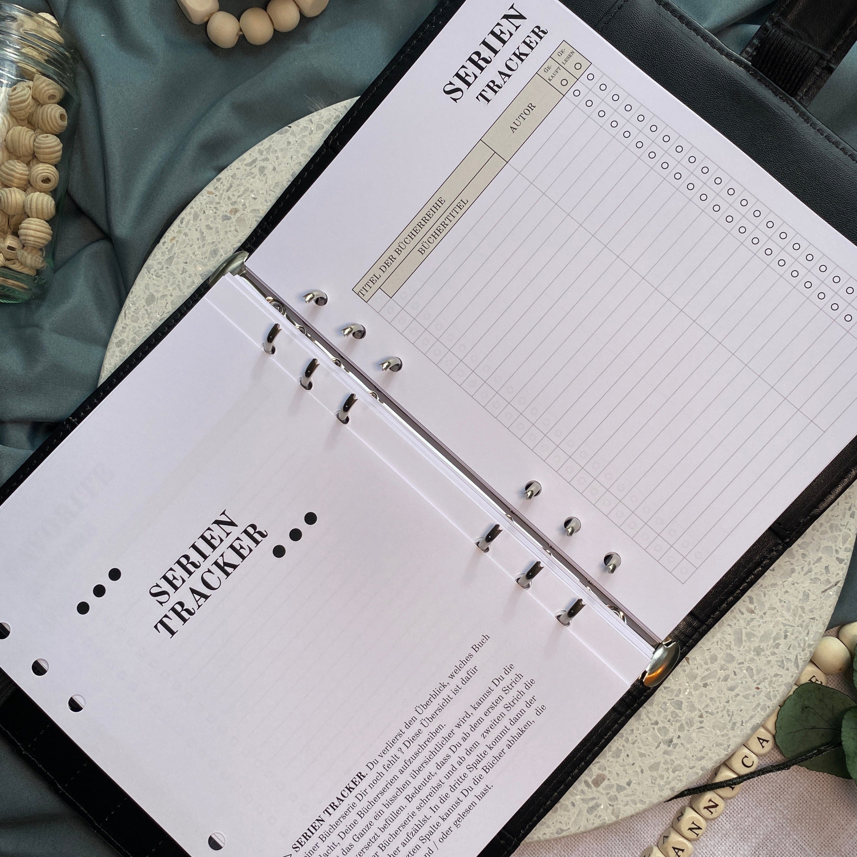 Einlagen Reading Journal