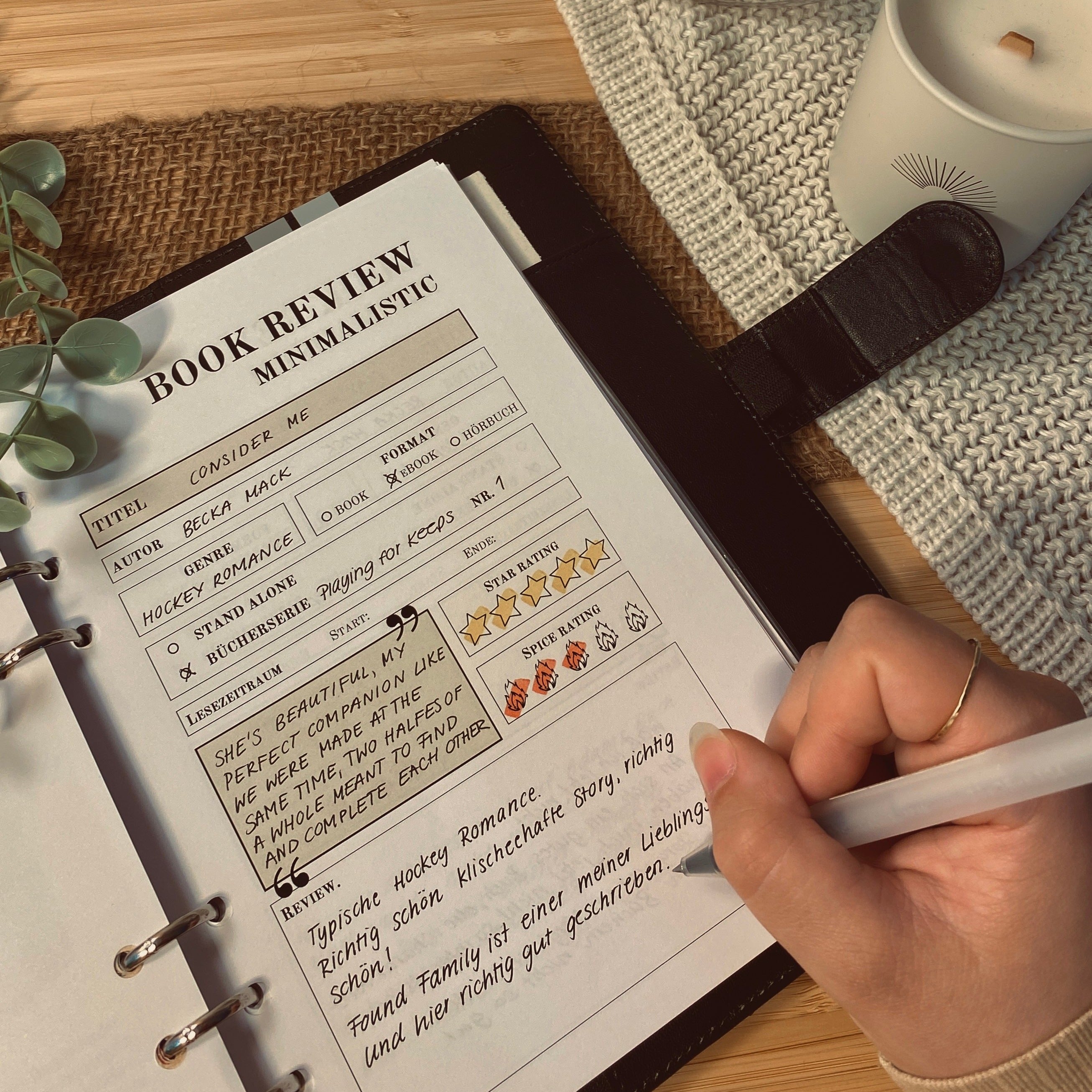 Reading Journal Komplett-Set