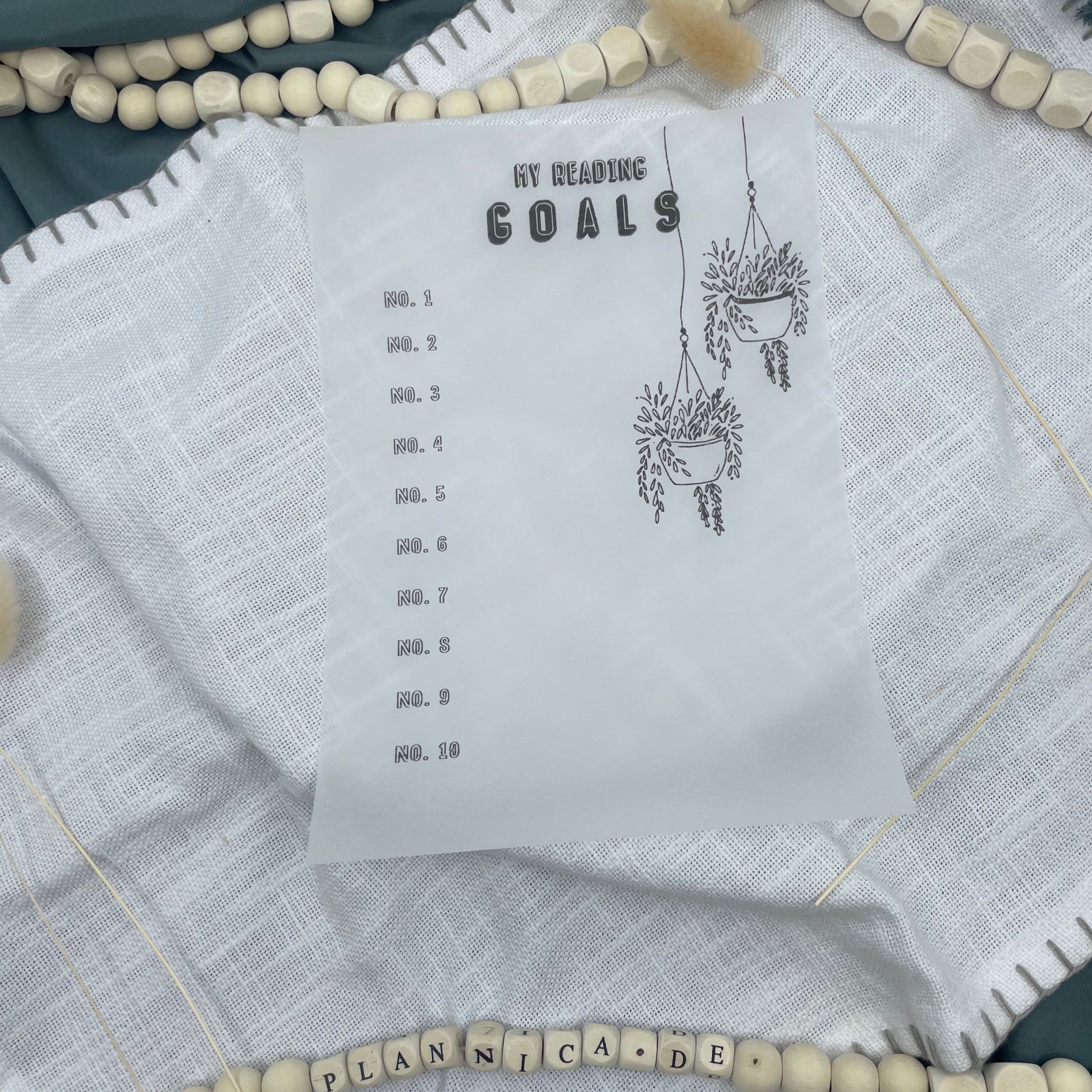 Einlagen Reading Journal